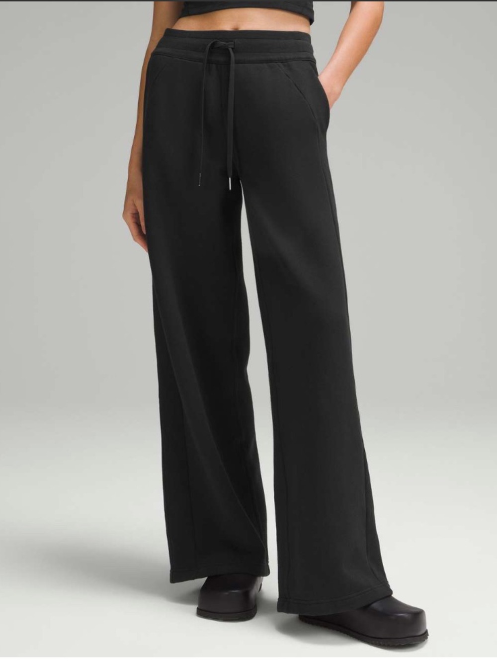 lululemon athletica Scuba Mid-Rise Wide-Leg Pant - Black